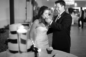Couple celebrating Wedding at the Historic Summit Inn