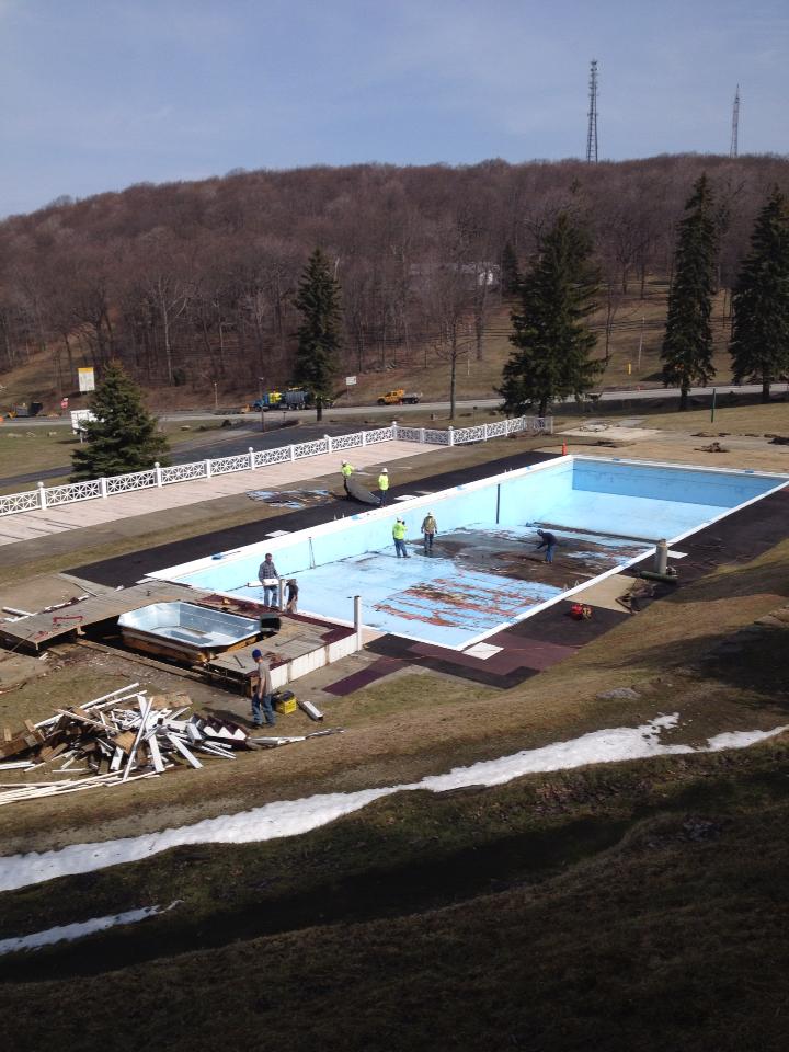 Summit Inn Pool Construction